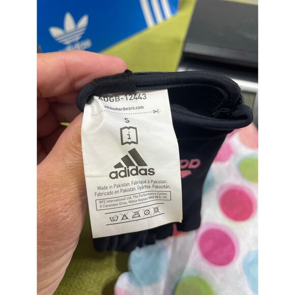 adidas Essential Weightlifting Gloves, Adjustable Fingerless Workout Gloves - Picture 3 of 3